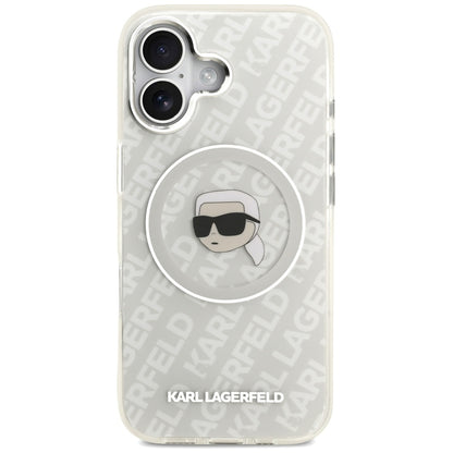 Karl Lagerfeld IML Karl Head Logo MagSafe iPhone 17 Case - Gray_2