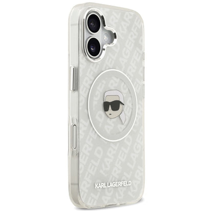 Karl Lagerfeld IML Karl Head Logo MagSafe iPhone 17 Case - Gray_3