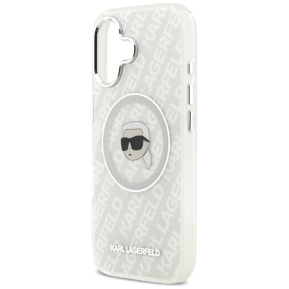 Karl Lagerfeld IML Karl Head Logo MagSafe iPhone 17 Case - Gray_5
