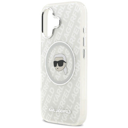 Karl Lagerfeld IML Karl Head Logo MagSafe iPhone 17 Case - Gray_5
