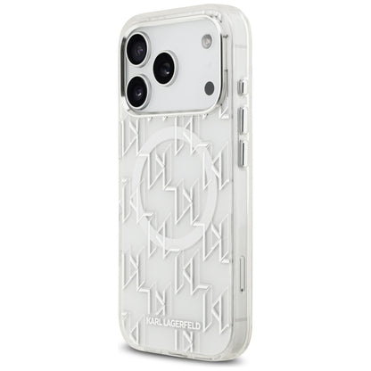 Karl Lagerfeld IML KL Monogram MagSafe Case for iPhone 17 Pro - White_1