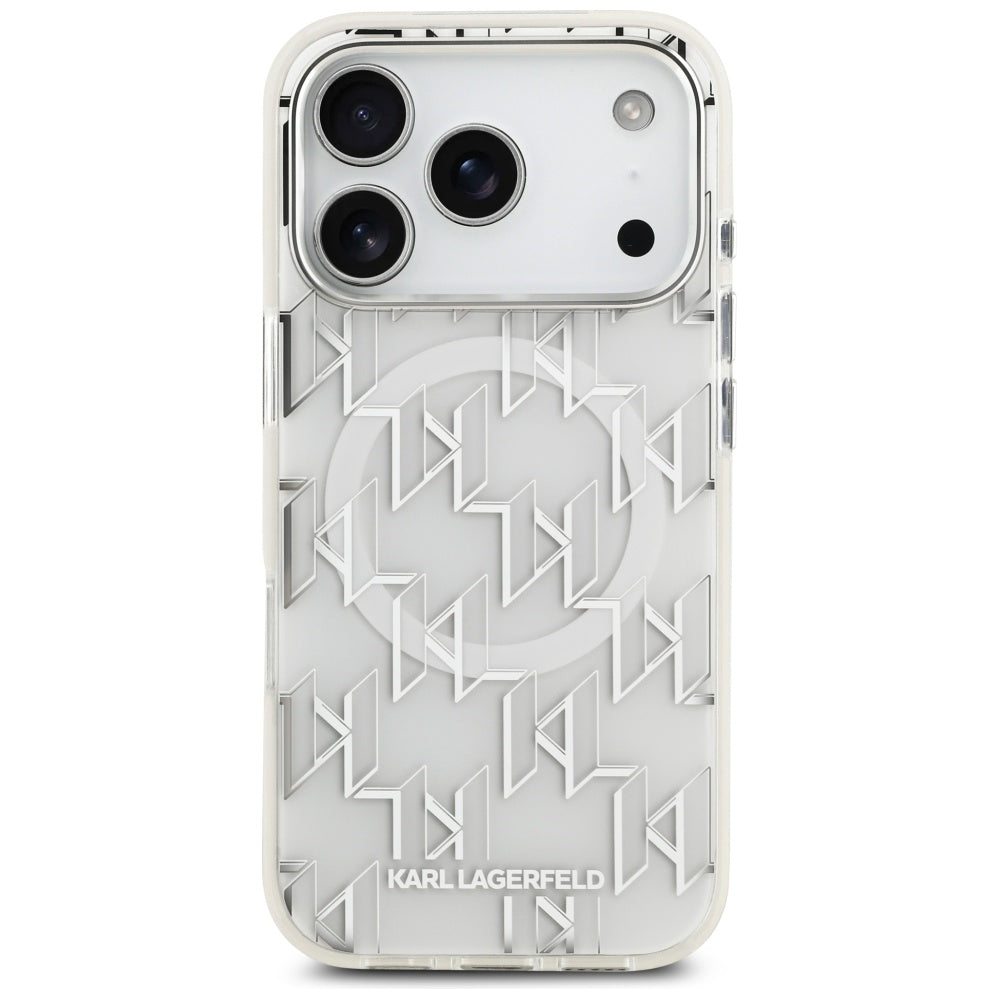 Karl Lagerfeld IML KL Monogram MagSafe Case for iPhone 17 Pro - White_2