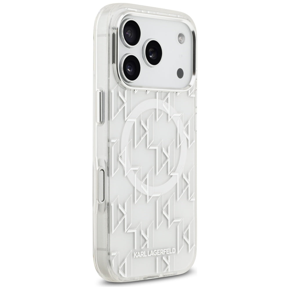 Karl Lagerfeld IML KL Monogram MagSafe Case for iPhone 17 Pro - White_3