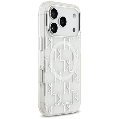 Karl Lagerfeld IML KL Monogram MagSafe Case for iPhone 17 Pro - White_3