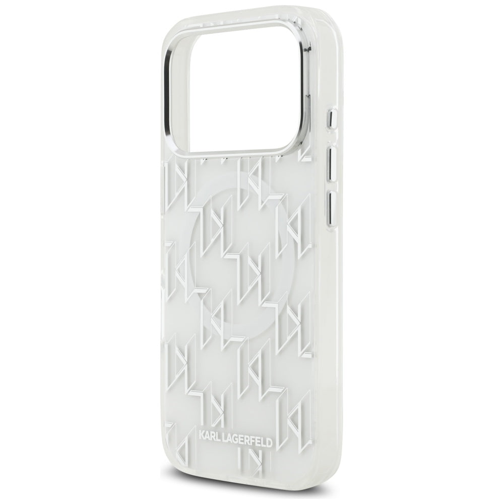 Karl Lagerfeld IML KL Monogram MagSafe Case for iPhone 17 Pro - White_5