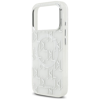 Karl Lagerfeld IML KL Monogram MagSafe Case for iPhone 17 Pro - White_5