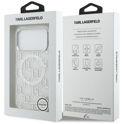 Karl Lagerfeld IML KL Monogram MagSafe Case for iPhone 17 Pro - White_7