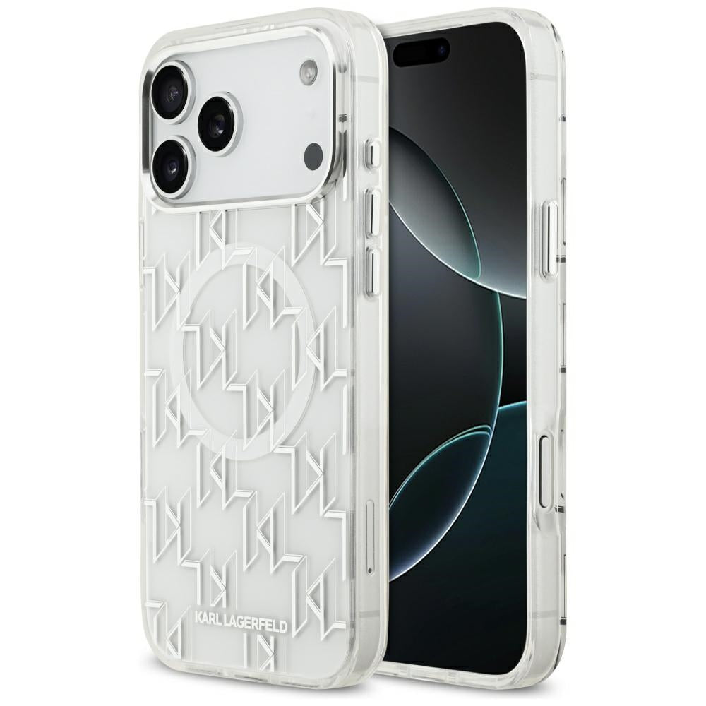 Karl Lagerfeld IML KL Monogram MagSafe Case for iPhone 17 Pro Max - White_0