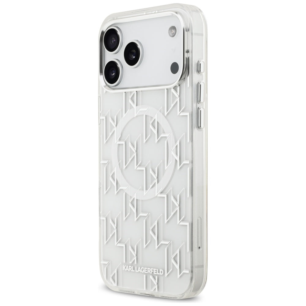 Karl Lagerfeld IML KL Monogram MagSafe Case for iPhone 17 Pro Max - White_1