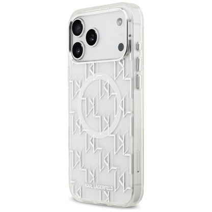 Karl Lagerfeld IML KL Monogram MagSafe Case for iPhone 17 Pro Max - White_1