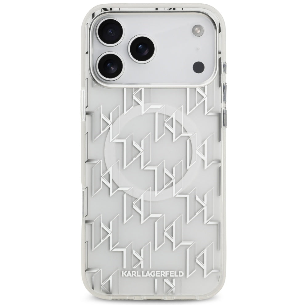 Karl Lagerfeld IML KL Monogram MagSafe Case for iPhone 17 Pro Max - White_2