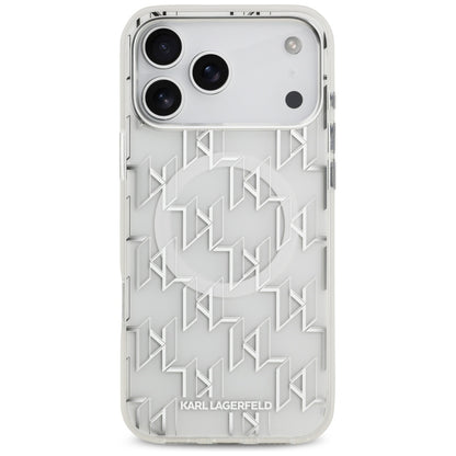 Karl Lagerfeld IML KL Monogram MagSafe Case for iPhone 17 Pro Max - White_2
