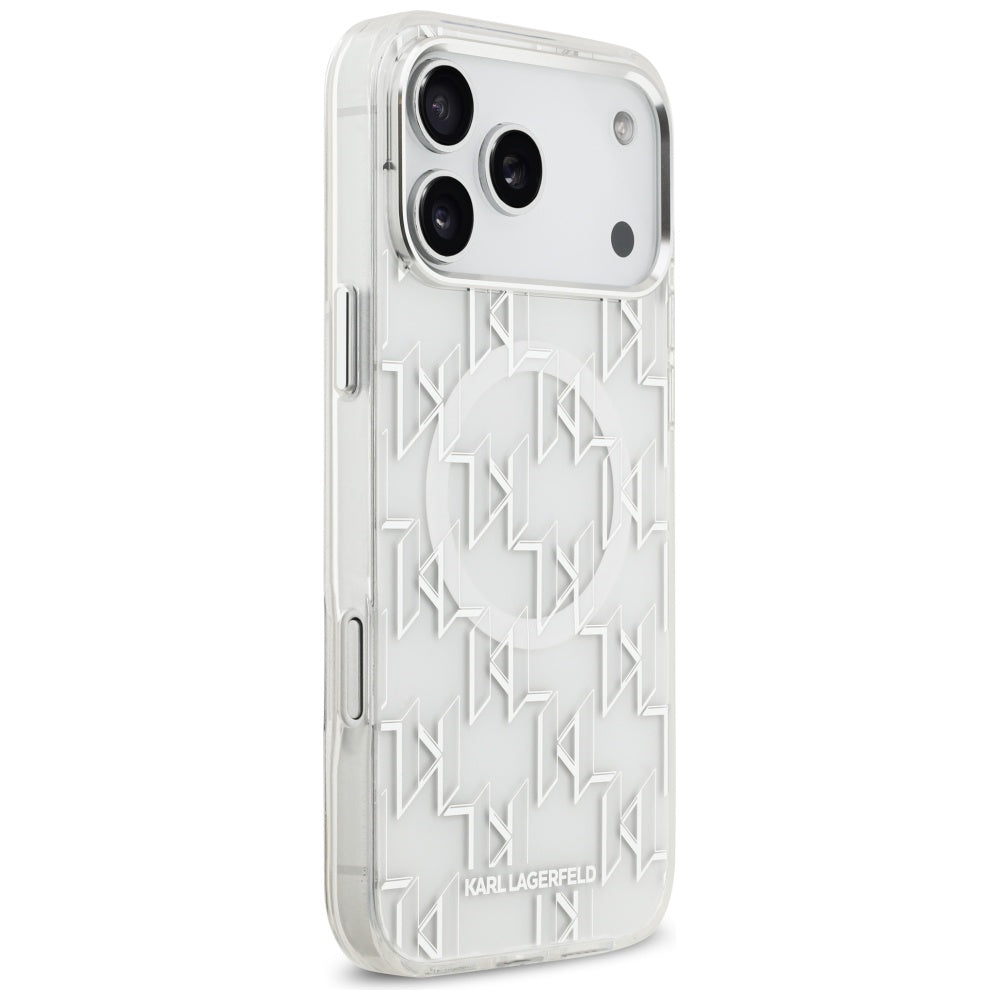 Karl Lagerfeld IML KL Monogram MagSafe Case for iPhone 17 Pro Max - White_3