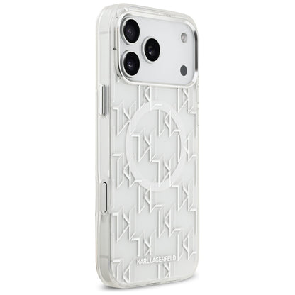 Karl Lagerfeld IML KL Monogram MagSafe Case for iPhone 17 Pro Max - White_3