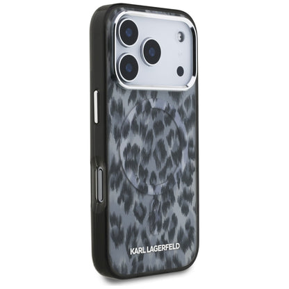 Karl Lagerfeld IML Leopard Pattern MagSafe Case for iPhone 17 Pro - Black_3