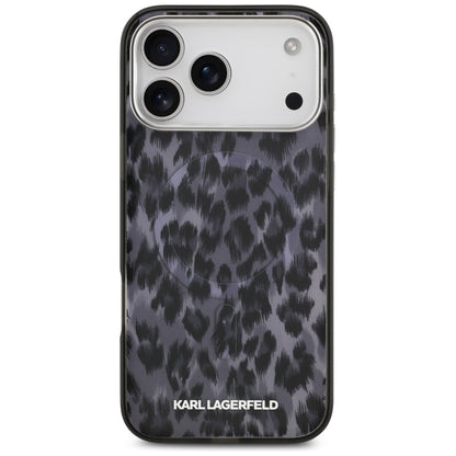 Karl Lagerfeld IML Leopard Pattern MagSafe Case for iPhone 17 Pro Max - Black_2