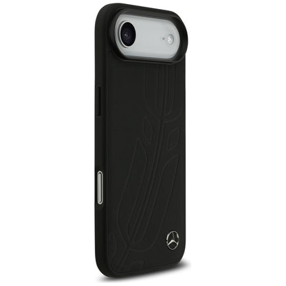 Mercedes Leather Large Laurel Leave MagSafe case for iPhone Air - black_3