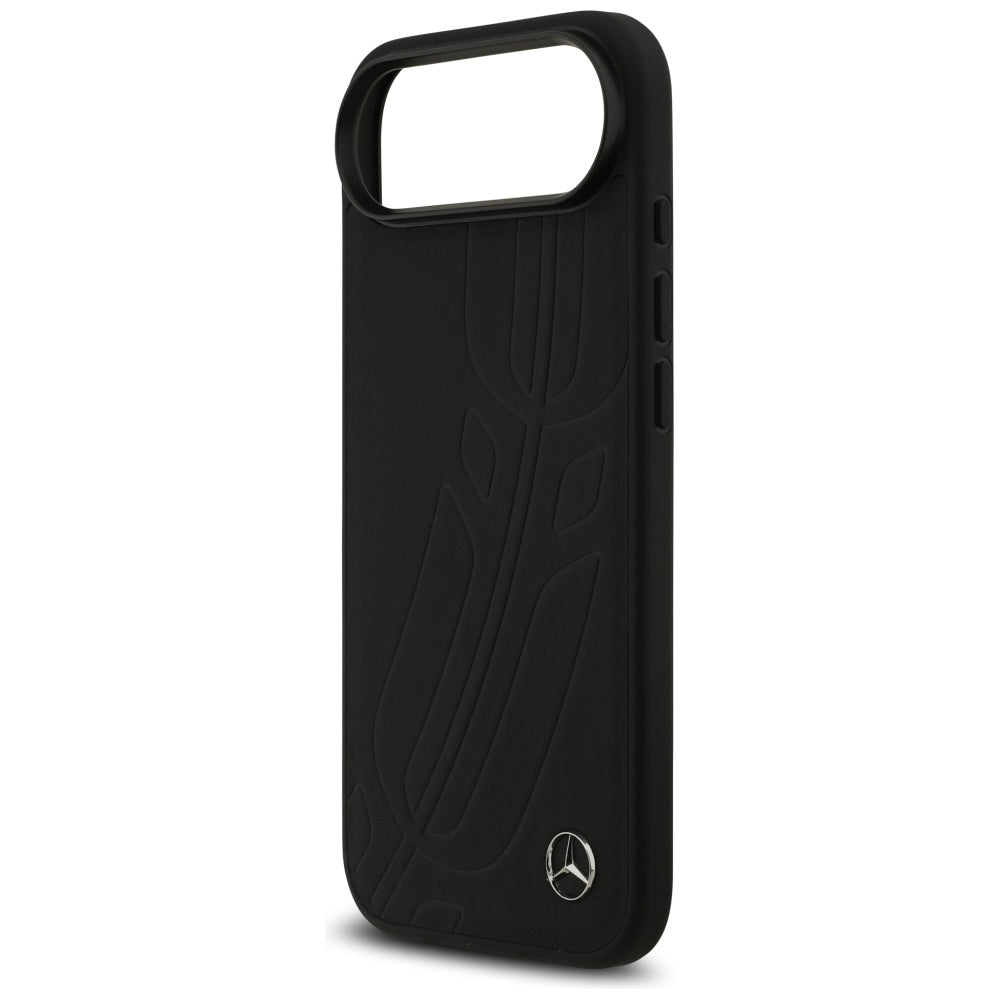 Mercedes Leather Large Laurel Leave MagSafe case for iPhone Air - black_5