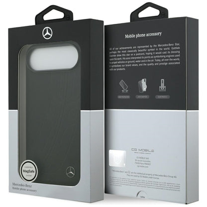 Mercedes Leather Large Laurel Leave MagSafe case for iPhone Air - black_7