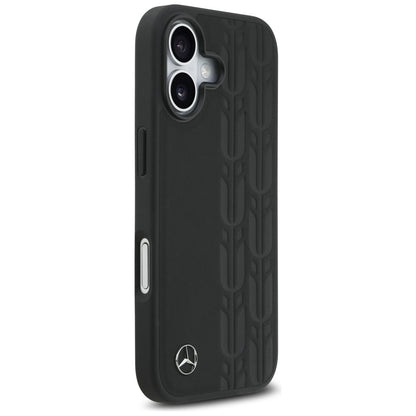 Mercedes Leather Laurel Leaves MagSafe Case for iPhone 17 - Black_3