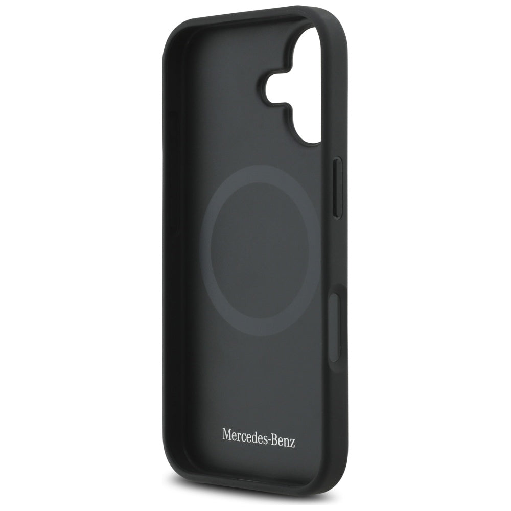 Mercedes Leather Laurel Leaves MagSafe Case for iPhone 17 - Black_6