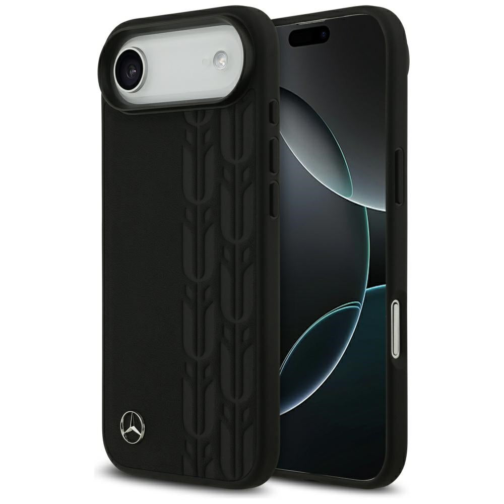 Mercedes Leather Laurel Leaves MagSafe Case for iPhone Air - Black_0