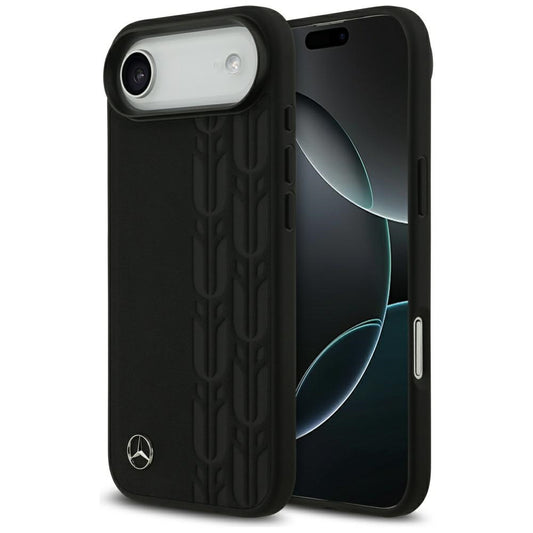 Mercedes Leather Laurel Leaves MagSafe Case for iPhone Air - Black_0
