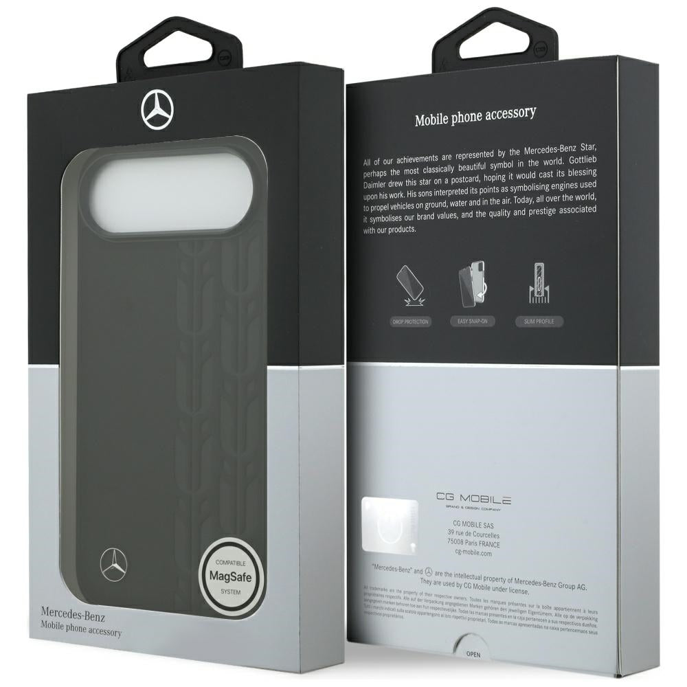 Mercedes Leather Laurel Leaves MagSafe Case for iPhone Air - Black_7