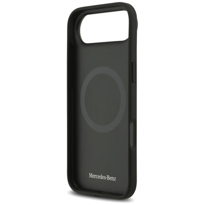Mercedes Leather Star Pattern Stripes MagSafe case for iPhone Air - black_6