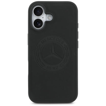Mercedes Leather Vintage Logo MagSafe Case for iPhone 17 - Black_2