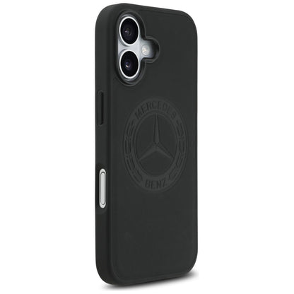 Mercedes Leather Vintage Logo MagSafe Case for iPhone 17 - Black_3