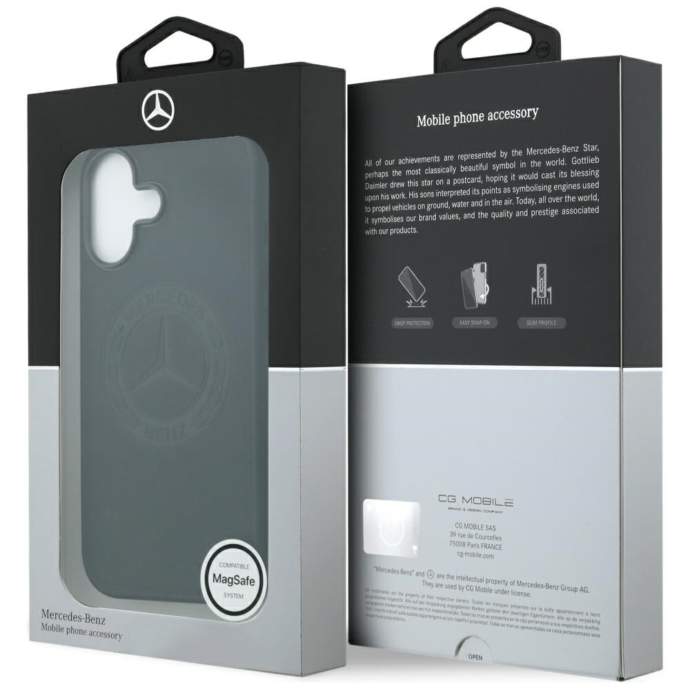 Mercedes Leather Vintage Logo MagSafe Case for iPhone 17 - Black_7