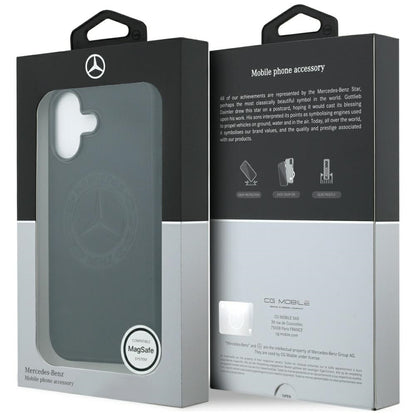 Mercedes Leather Vintage Logo MagSafe Case for iPhone 17 - Black_7