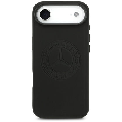 Mercedes Leather Vintage Logo MagSafe Case for iPhone Air - Black_2