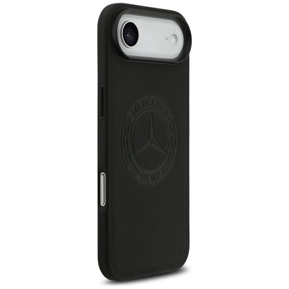 Mercedes Leather Vintage Logo MagSafe Case for iPhone Air - Black_3