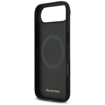 Mercedes Leather Vintage Logo MagSafe Case for iPhone Air - Black_6