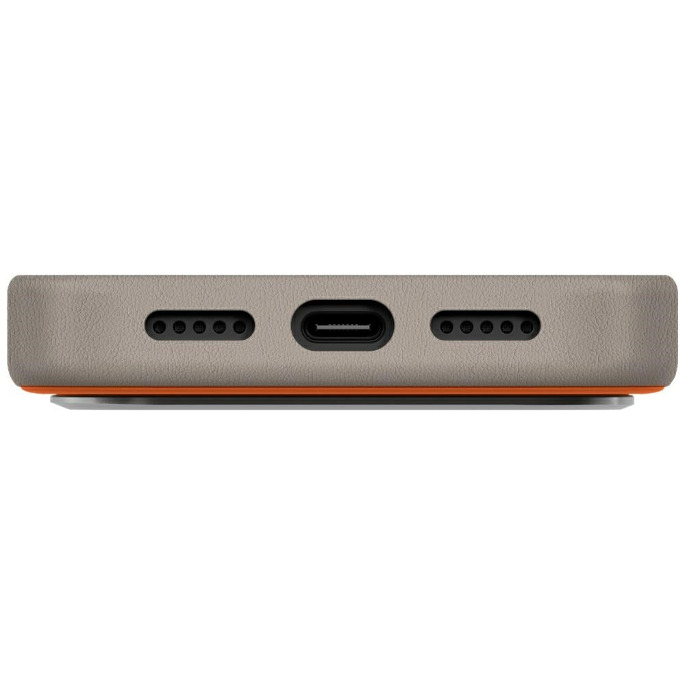 Uniq Lyden DS Case for iPhone 17 Pro Magclick Charging - Orange-Gray_4
