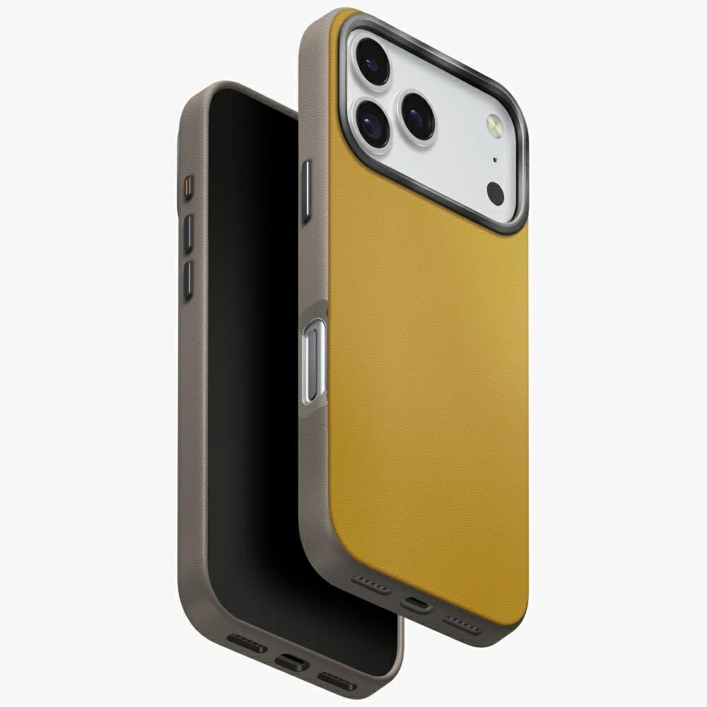 Uniq Lyden DS Case for iPhone 17 Pro Magclick Charging - Yellow-Gray_0