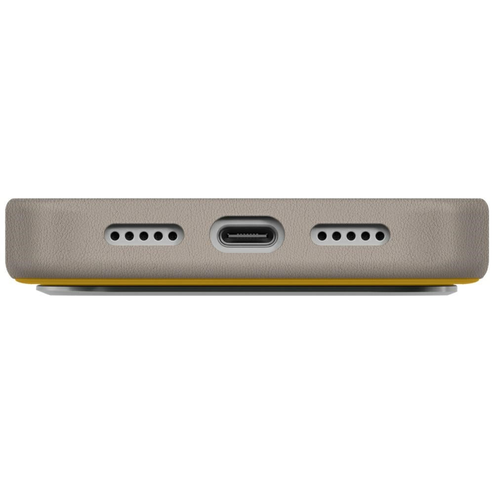 Uniq Lyden DS Case for iPhone 17 Pro Magclick Charging - Yellow-Gray_4