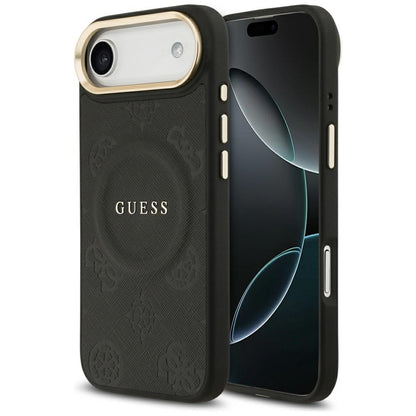 Guess Peony Hot Stamp MagSafe Case for iPhone Air - Black_0