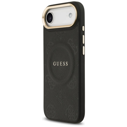 Guess Peony Hot Stamp MagSafe Case for iPhone Air - Black_1