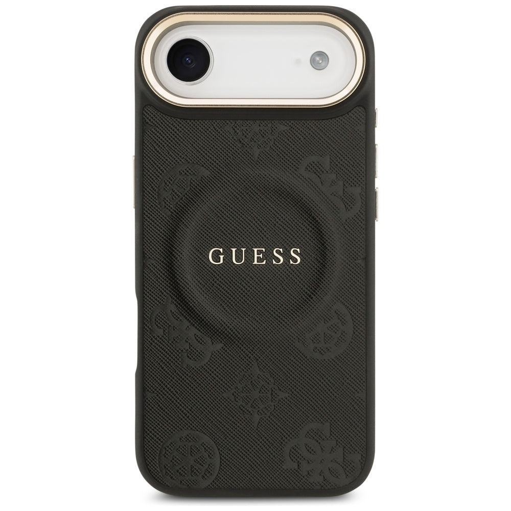 Guess Peony Hot Stamp MagSafe Case for iPhone Air - Black_2