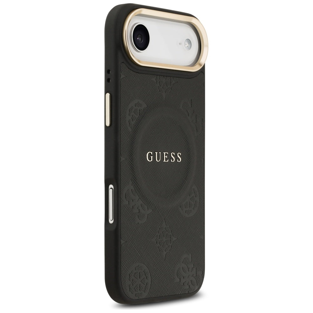 Guess Peony Hot Stamp MagSafe Case for iPhone Air - Black_3