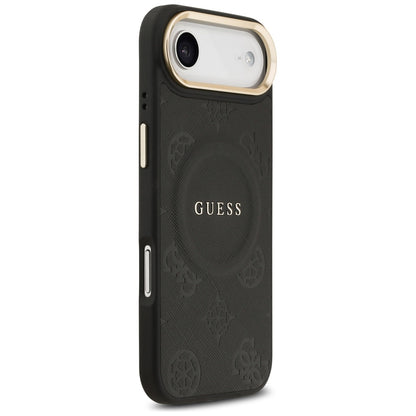 Guess Peony Hot Stamp MagSafe Case for iPhone Air - Black_3
