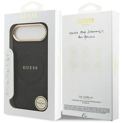 Guess Peony Hot Stamp MagSafe Case for iPhone Air - Black_7
