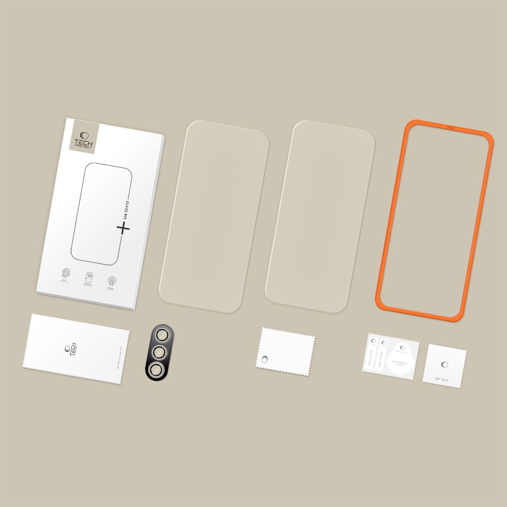 Tech-Protect Easy Set+ 3-pack tempered glass for Samsung Galaxy S25 FE - transparent_7