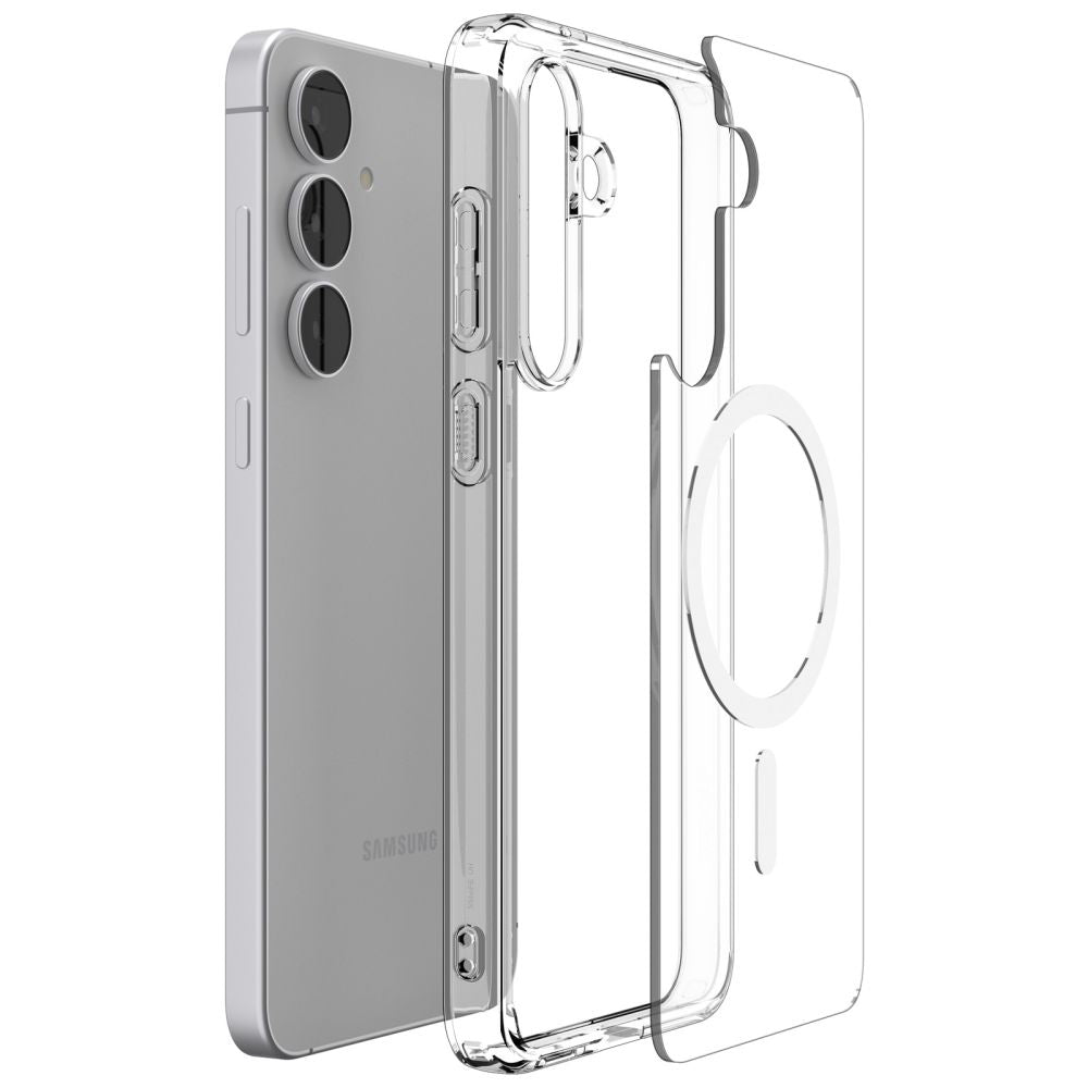 Spigen Ultra Hybrid Mag MagSafe Case for Samsung Galaxy S25 FE - Clear and White_5