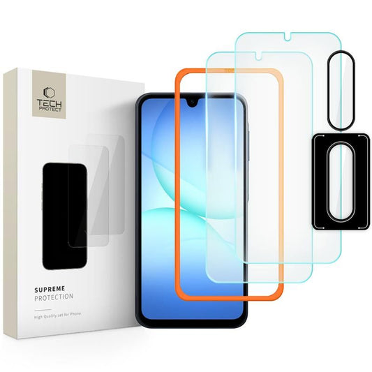 Tech-Protect Supreme Easy 3-pack Tempered Glass for Samsung Galaxy A17 4G / 5G_0