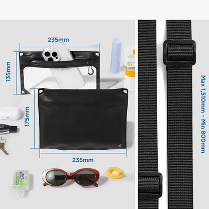 Waterproof Bag and Phone Pouch Case Spigen Crossbag, Black AMP09746 _7