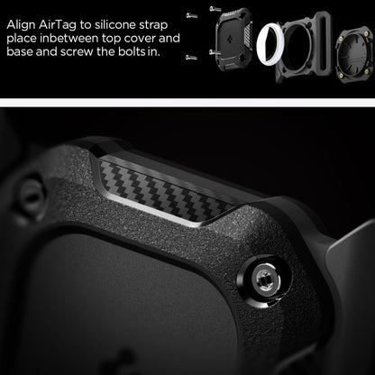 Spigen Tough Armor Pet Collar AirTag 1/2 Case - Black_2